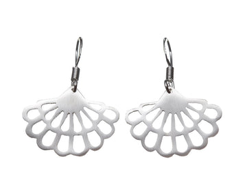 Floral fan earrings // 123