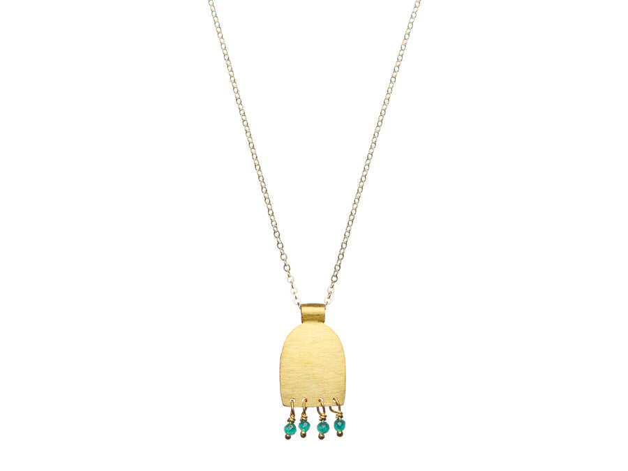 Brushed Temple necklace // 1128