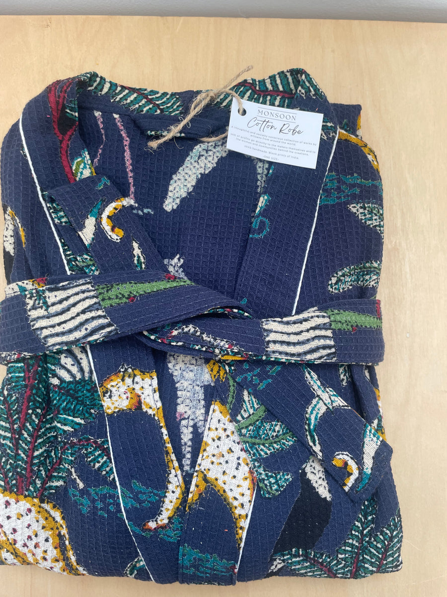 Cotton Waffle Bath Robes (One Size)