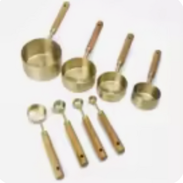 Brass Measuring cups & spoons