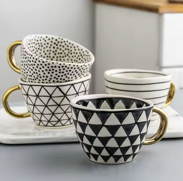 Gold Handle Mugs