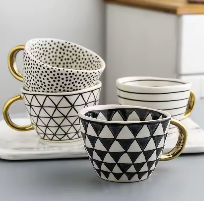 Gold Handle Mugs