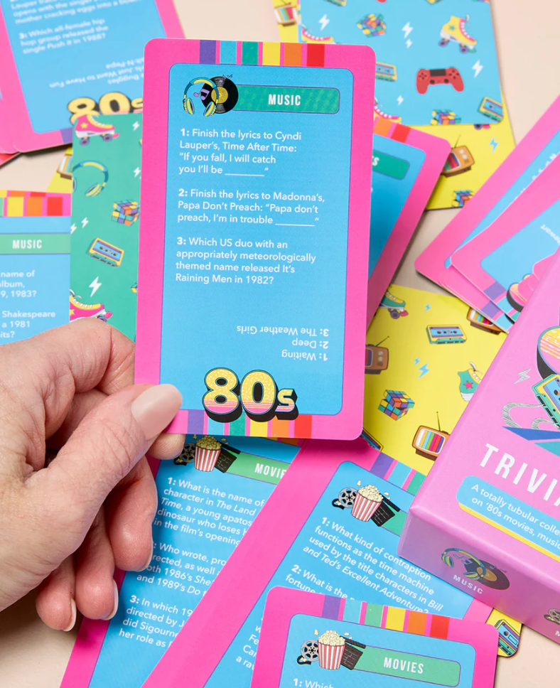 80's Trivia Card Game
