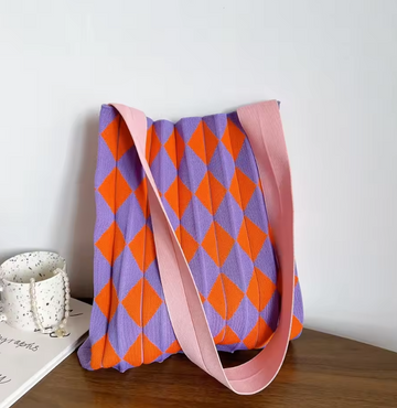 Zigzag Knitted bags