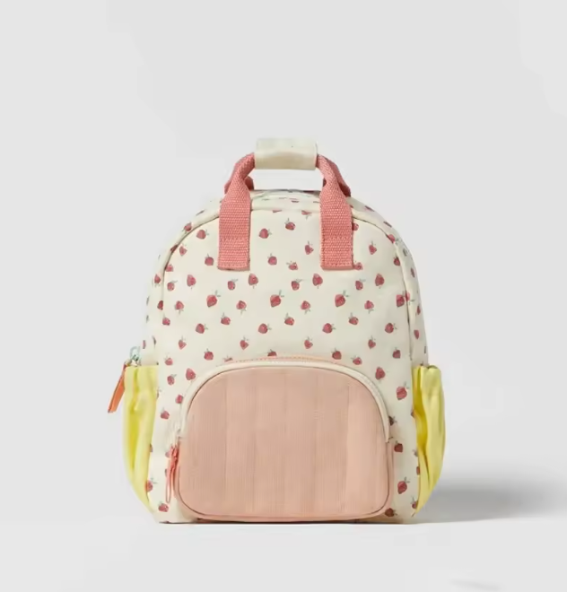 Strawberry Print Backpack