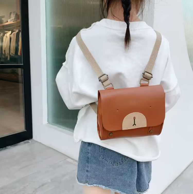 Kids Leather Backpack