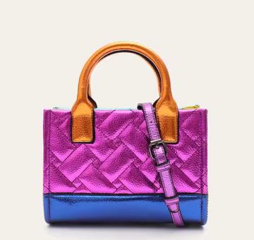 Multi coloured metallic bag