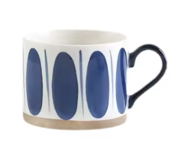 Blue Painted mugs