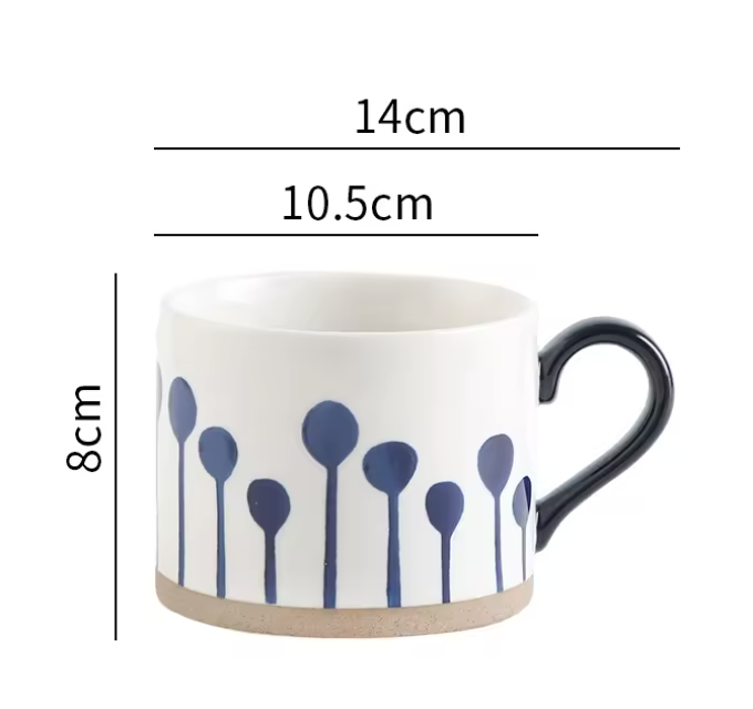 Blue Painted mugs