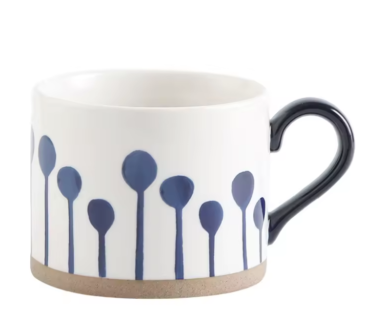 Blue Painted mugs