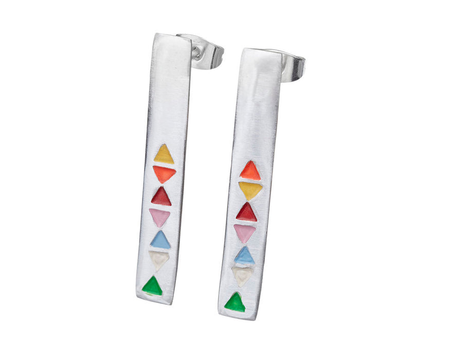 Triangle Colour Earrings // 098
