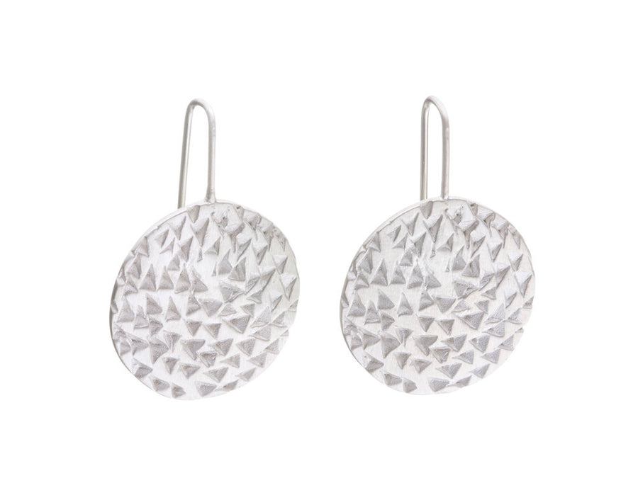 Round Texture Earrings // 495