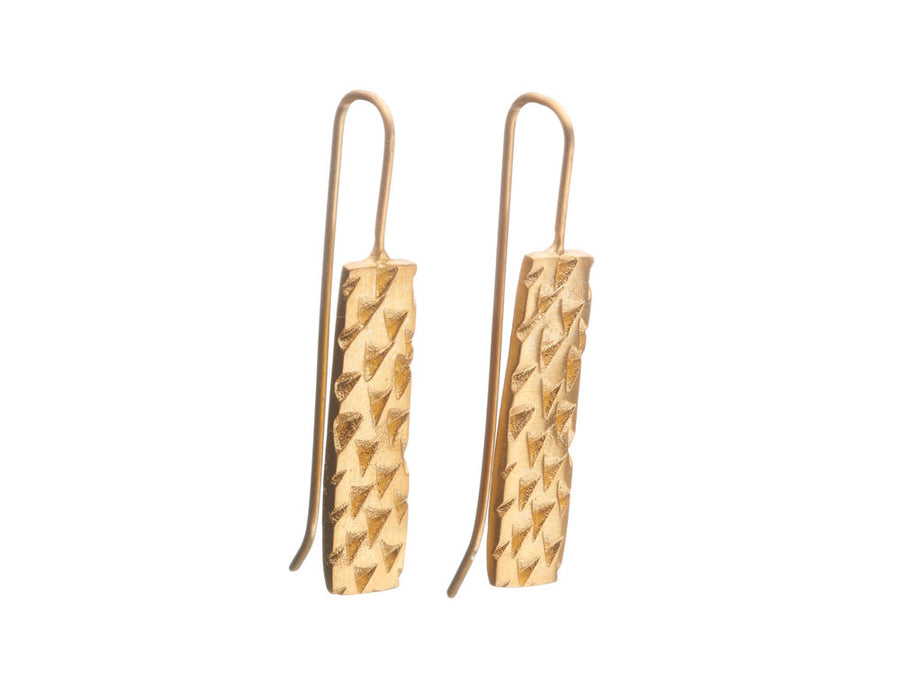 Triangle Texture Earrings // 496