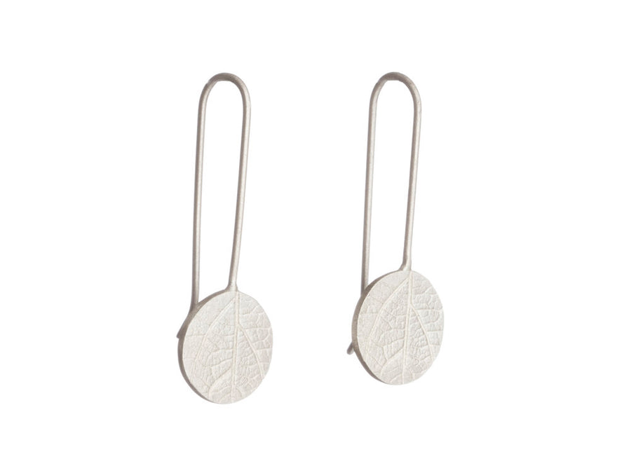 Leaf print earrings // 591