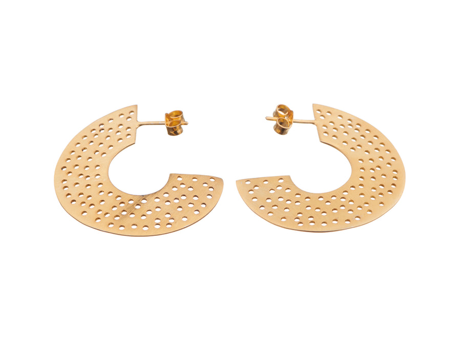 Wave hoop earrings // 884H