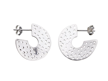 Wave hoop earrings // 883H