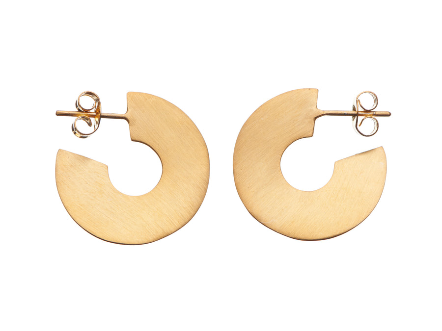 Wave hoop earrings // 883S