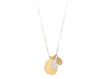 Honeycomb drop necklace // 867